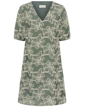 Cream Short Dresses - Verde