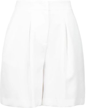 hinnominate Twill Shorts Met Voor Sluiting - Wit