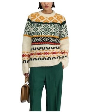 Semicouture Round-Neck Knitwear - Verde