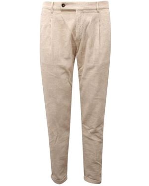 BERWICK  1707 Samthose Latte Modell Made - Natur