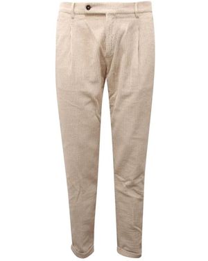BERWICK  1707 Slim-Fit Trousers - Natural