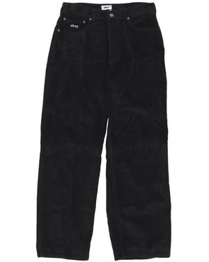 Obey Wide Trousers - Black