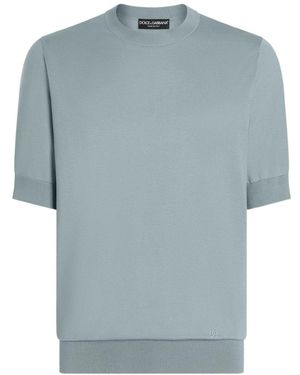 Dolce & Gabbana Round-Neck Knitwear - Blue