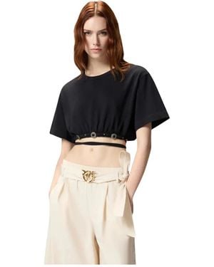 Pinko Tops ,Zwart ,Ariano Maglia Jersone