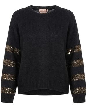 Twinset Round-Neck Knitwear - Noir
