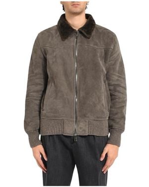 Giorgio Brato Faux Fur & Shearling Jackets - Gray