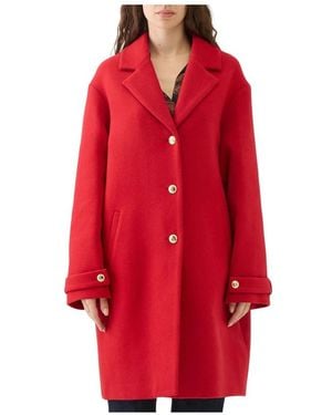 Just Cavalli Single-Breasted Coats - Rojo