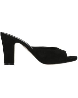 Julie Dee Heeled Mules - Negro