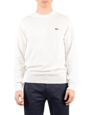 Lacoste Round-Neck Knitwear - White