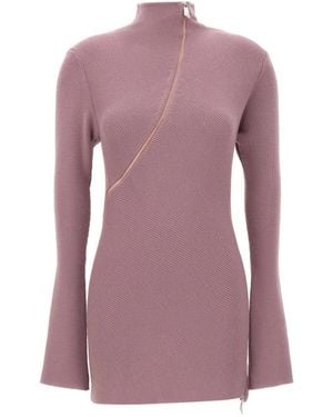 The Attico Long Sleeve T-Shirts - Purple