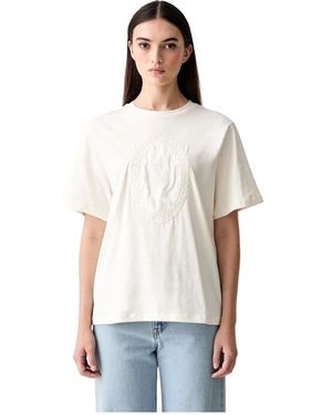 Stine Goya Tops ,Katoen 2243 Light Jersey T-Shirt - Wit
