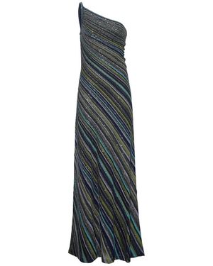 Missoni Kleedjes ,Veelkleurig ,Lange Jurk - Groen