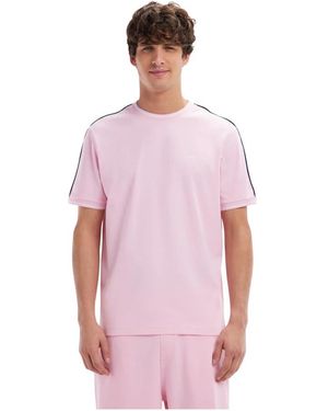 Eden Park Rosa Baumwoll-T-Shirt Mit Lockerer Passform - Pink