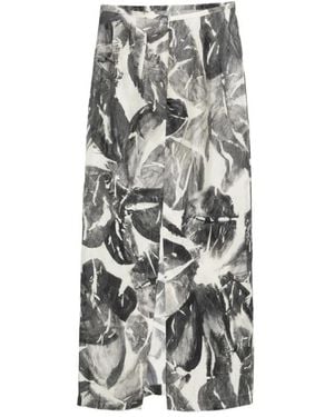 Alysi Midi Skirts - Grey