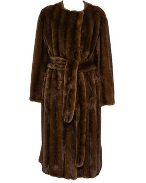 Stand Studio Belted Coats - Brown