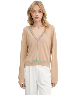 KARL LAGERFELD V-Neck Knitwear - Neutre
