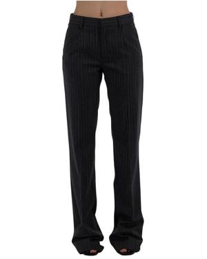 Alessandra Rich Straight Trousers - Nero
