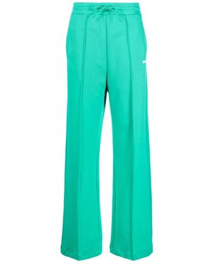 MSGM Broeken ,Groen ,Katoen Casual Groene Katoenen Activewear Broek