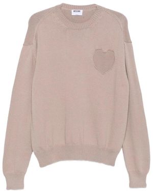 Moschino Round-Neck Knitwear - Marrone