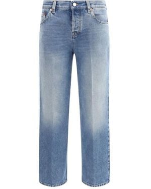Gucci Rechte Jeans Met Klassiek Ontwerp - Blauw