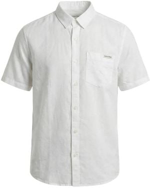 Calvin Klein Short Sleeve Shirts - White