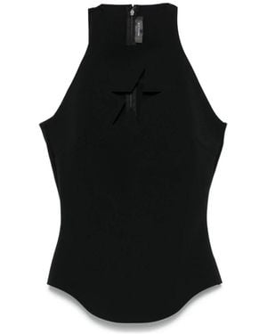 Mugler Sleeveless Tops - Black