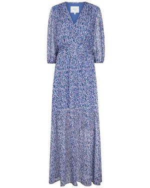 Dante 6 D6Peony Maxi Kleid - Blau
