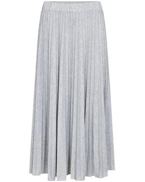 Cream Maxi Skirts - Grey