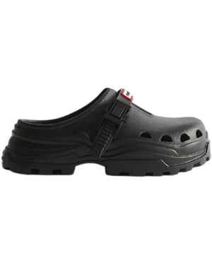 HUNTER Wasserdichte Gummisabot-Schuhe - Schwarz