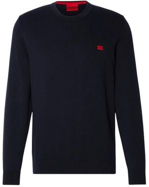 BOSS Round-Neck Knitwear - Azul