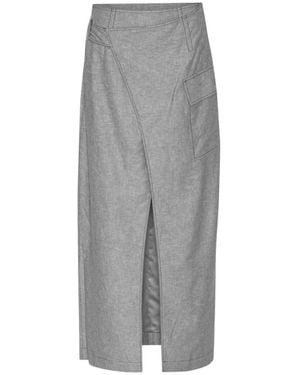 REMAIN Birger Christensen Maxi Skirts - Grey