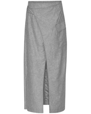 REMAIN Birger Christensen Maxi Skirts - Grey