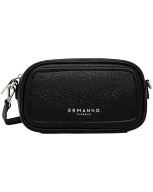 Ermanno Scervino Tassen ,Zwart ,Logo-Plaque Crossbody Tas