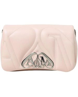 McQueen Gepolsterte Mini Schultertasche - Pink