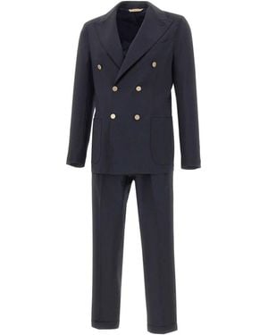BRIGLIA Double Breasted Suits - Blue