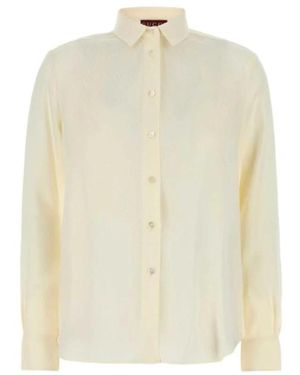 Gucci Seiden-Jacquard-Hemd Und Bh-Set - Natur