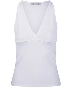 Max Mara Sleeveless Tops - White