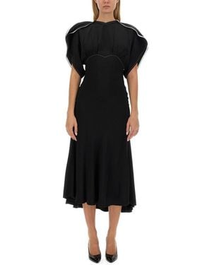 Victoria Beckham Midi Dresses - Black