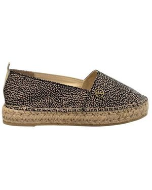 Borbonese Schoenen ,Slip-On Platform Loafers - Grijs