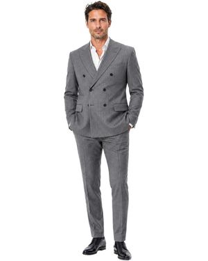 Dolce & Gabbana Kostuums ,Grijs ,Leer Kleedjes