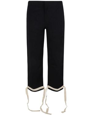 Jil Sander Wide Trousers - Black