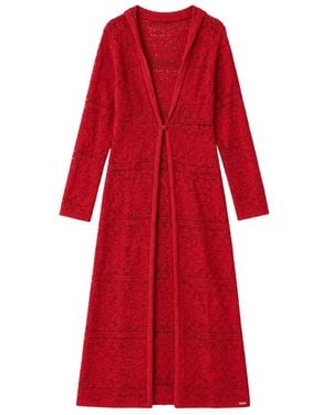 Blugirl Blumarine Long Knitwear - Red