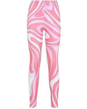 PUCCI Broeken ,Roze ,Marmo Print Leggings