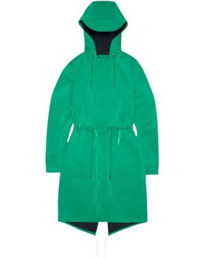 Rains Sportliche Element Parka Mit Fishtail-Saum - Grün