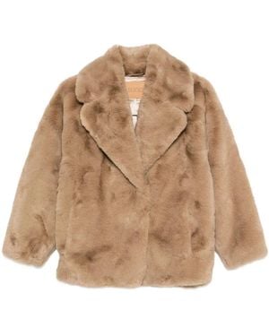 Jakke Rita Faux Fur Jacket - Naturel