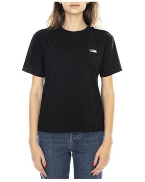 Vans Tops ,Zwart ,Katoen Left Chest Logo T-Shirt