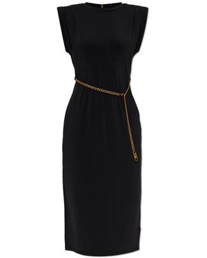 Michael Kors Jurk Met Decoratieve Ketting - Zwart