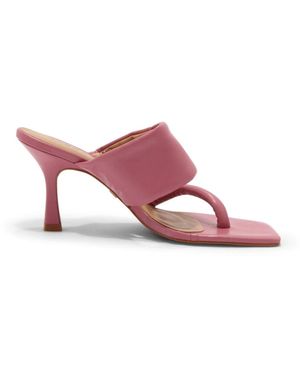 Carrano Heeled Mules - Rosa
