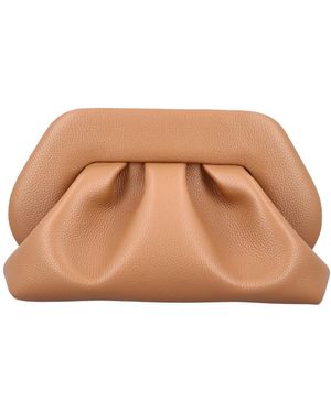 THEMOIRÈ Vegan fabric clutch handtasche - Braun