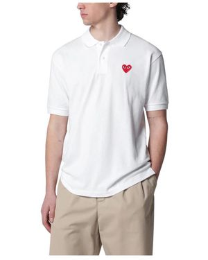 Comme des Garçons Polo Shirts - White